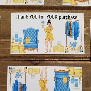 Thank You Cards Business Card Size

3x2 Inch Cards